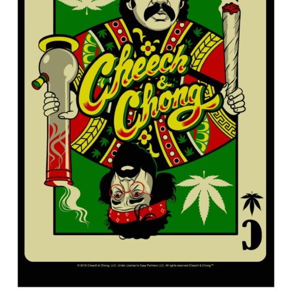 Cheech & Chong Playing Card Tapestry ~ 30" x 45" ~ w/Corner Loops ~ Brand New! - Picture 3 of 4
